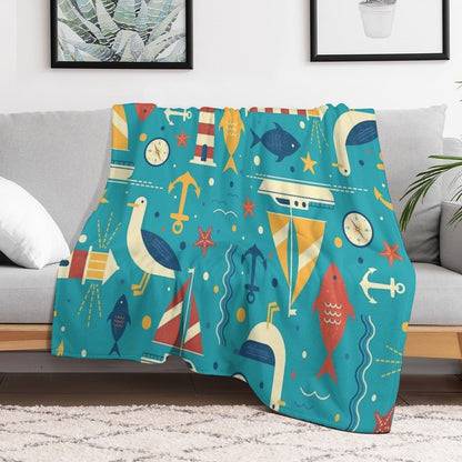 All At Sea Throw Blanket