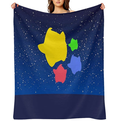 Lumas (Yellow, Red, Blue, Green) Throw Blanket