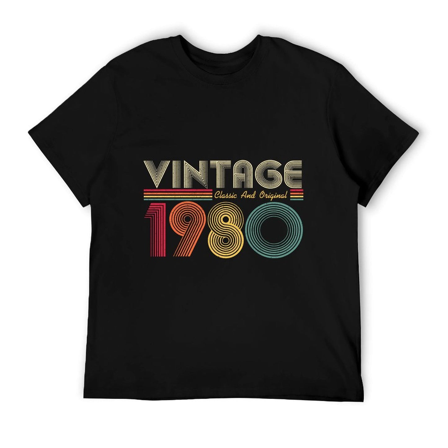 1980 40th Birthday Gift Vintage Retro Men Women 40 Years Old  Classic T-Shirt