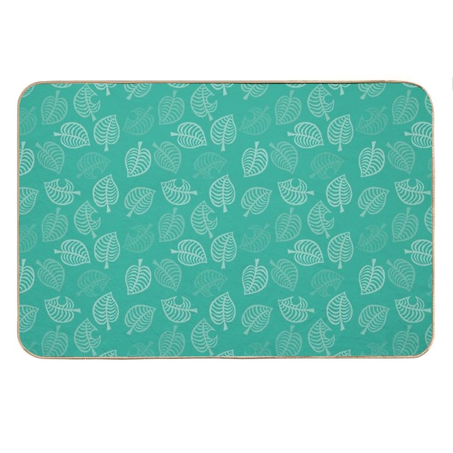 Nook Leaf in Turquoise Bath Mat