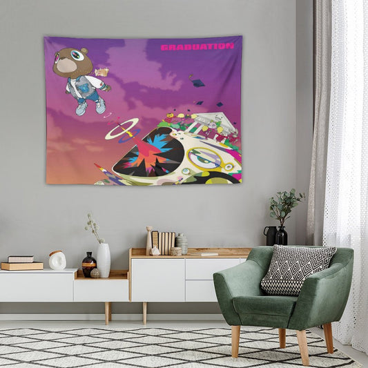 Kanye West Rapper Graduation Tapestry