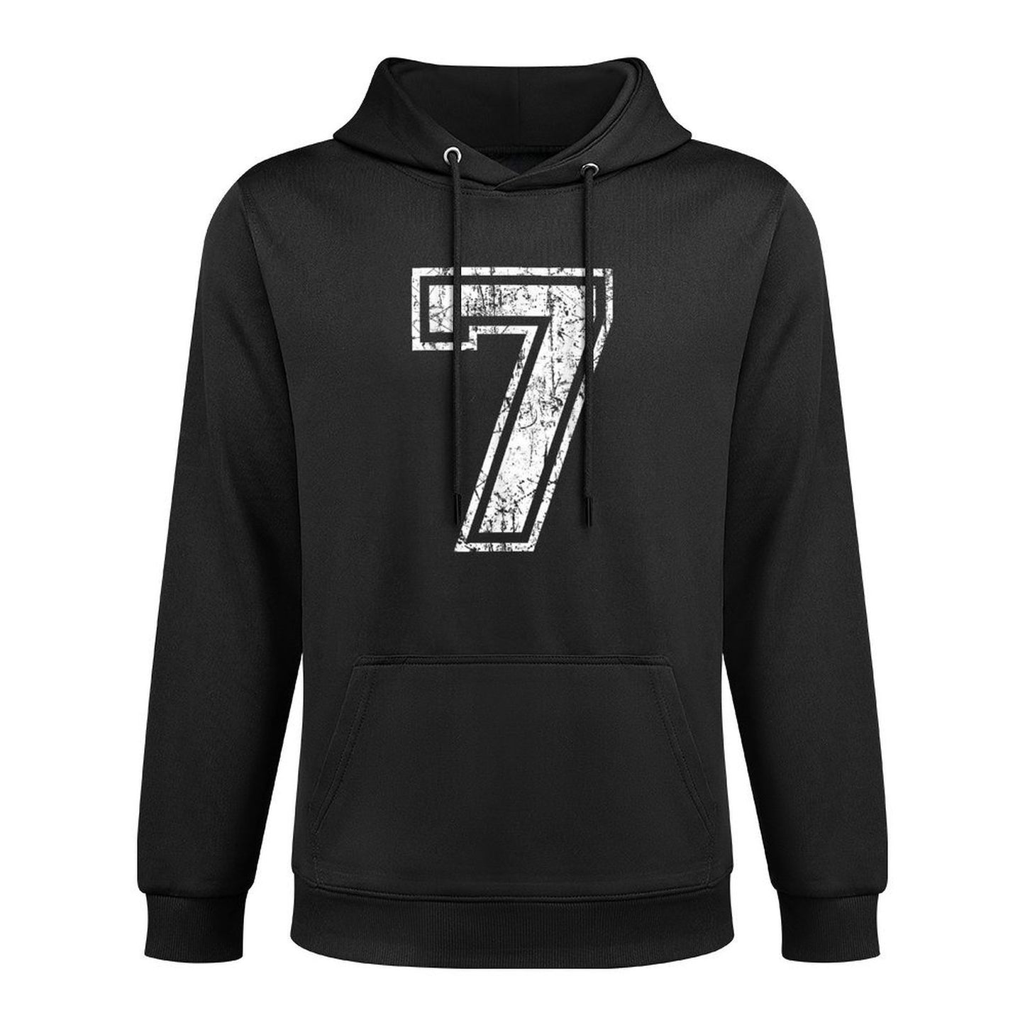 Sports Jersey Grunge Number 7 Fan Team Player Birthday Versatile Streetwear Hoodie
