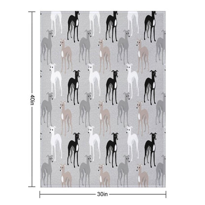 Italian Greyhounds Throw Blanket