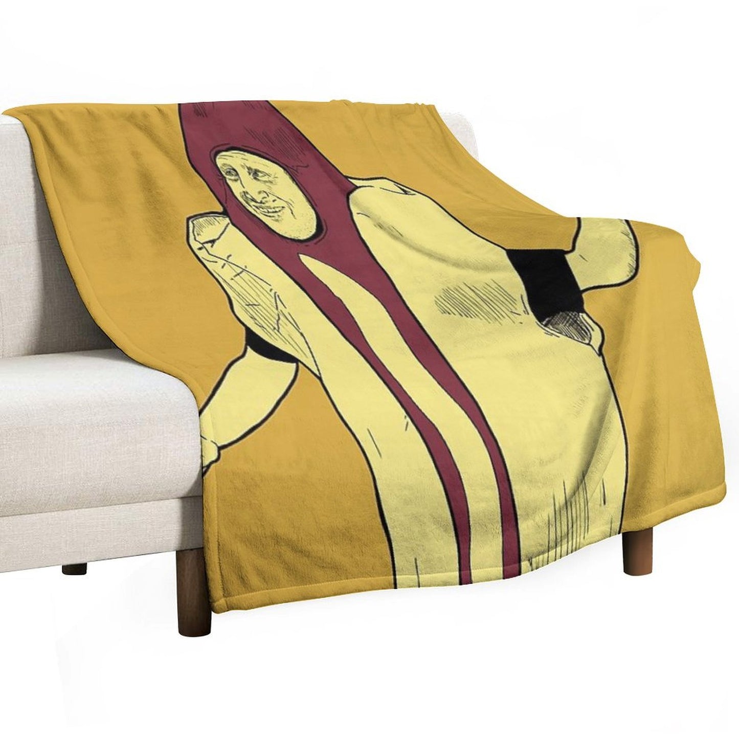 Hot Dog Car Crash (I Think You Should Leave) Throw Blanket