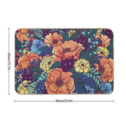 Wild Flowers  Eco-Friendly Bath Mat