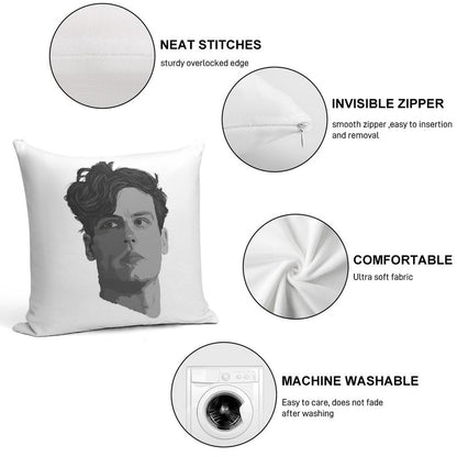 Spencer Reid from Criminal Minds Soft Anti-Pilling Throw Pillow