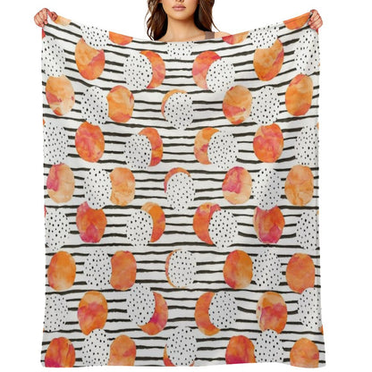Fruity Orange Throw Blanket