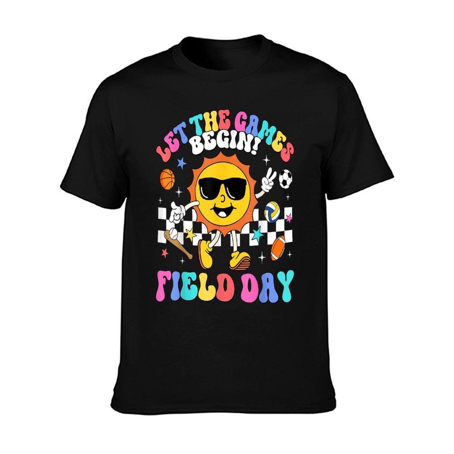 Field Day 2025 Let The Games Begin Teachers Kids Field Day T-Shirt