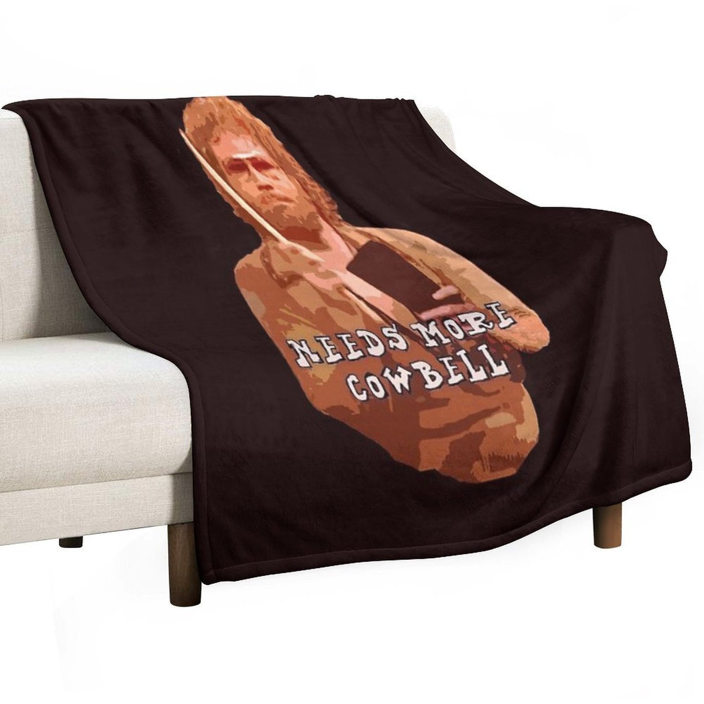 NEEDS MORE COWBELL, PART DEUX Throw Blanket