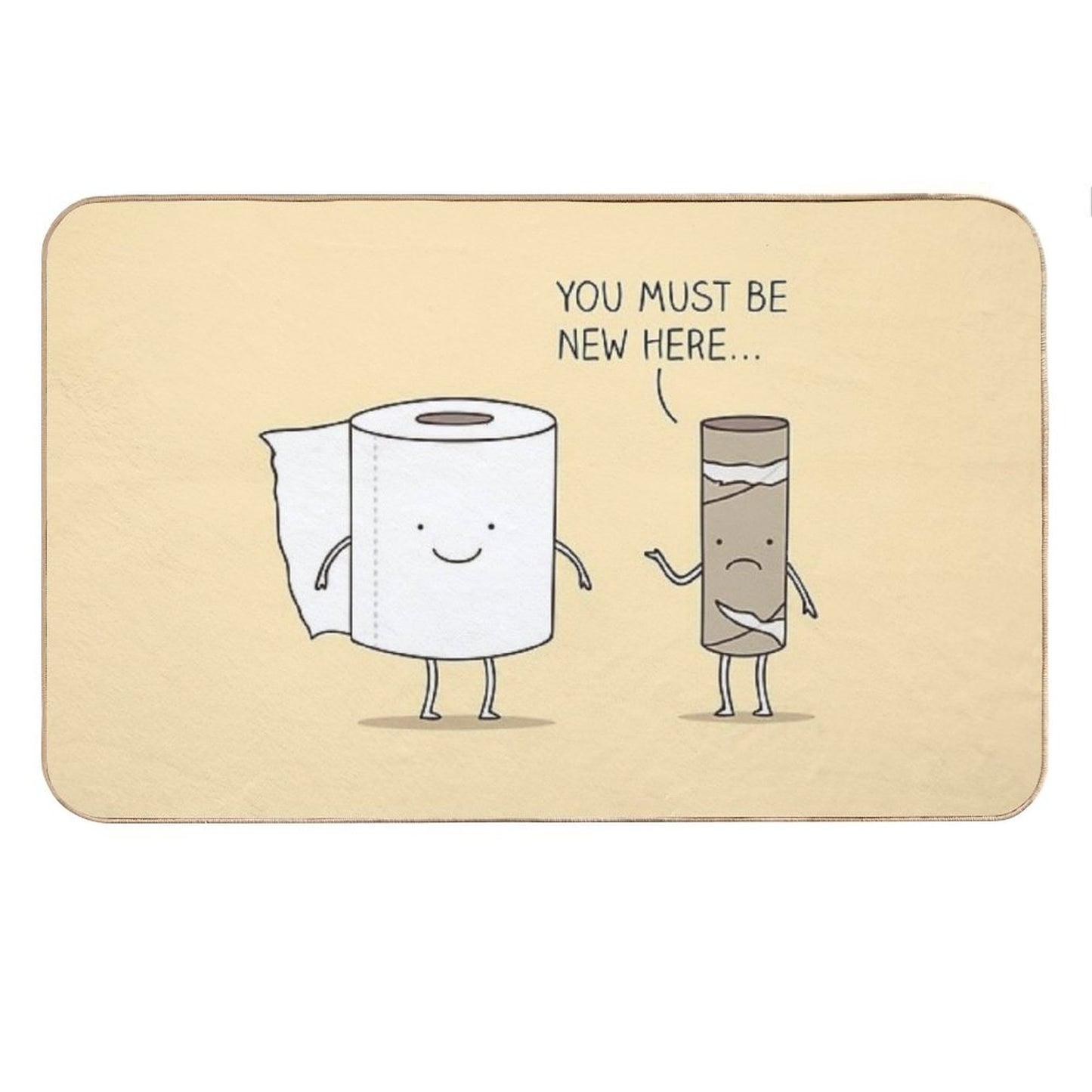 Paperwork Bath Mat