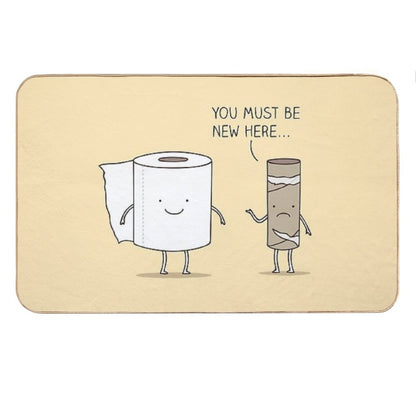 Paperwork Bath Mat