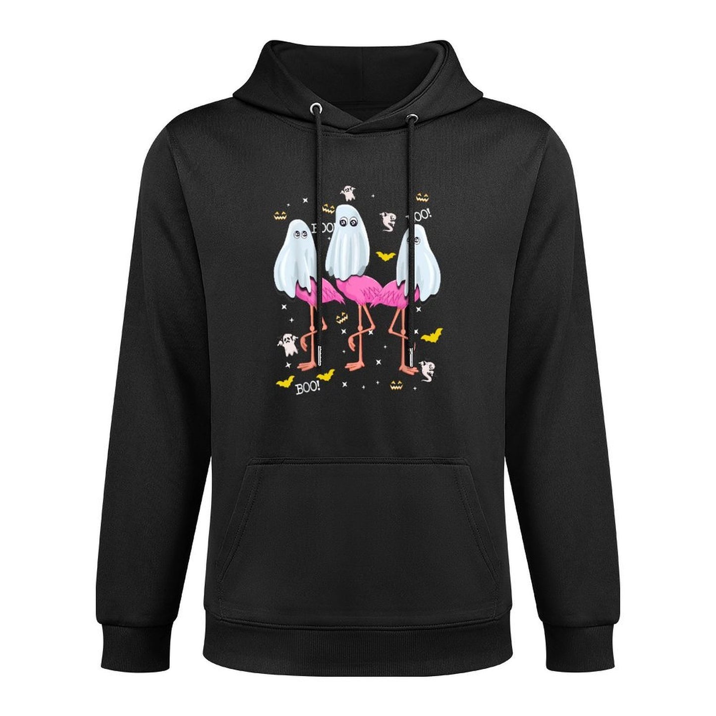Funny Flamingo Boo Halloween Party Unisex Design Hoodie