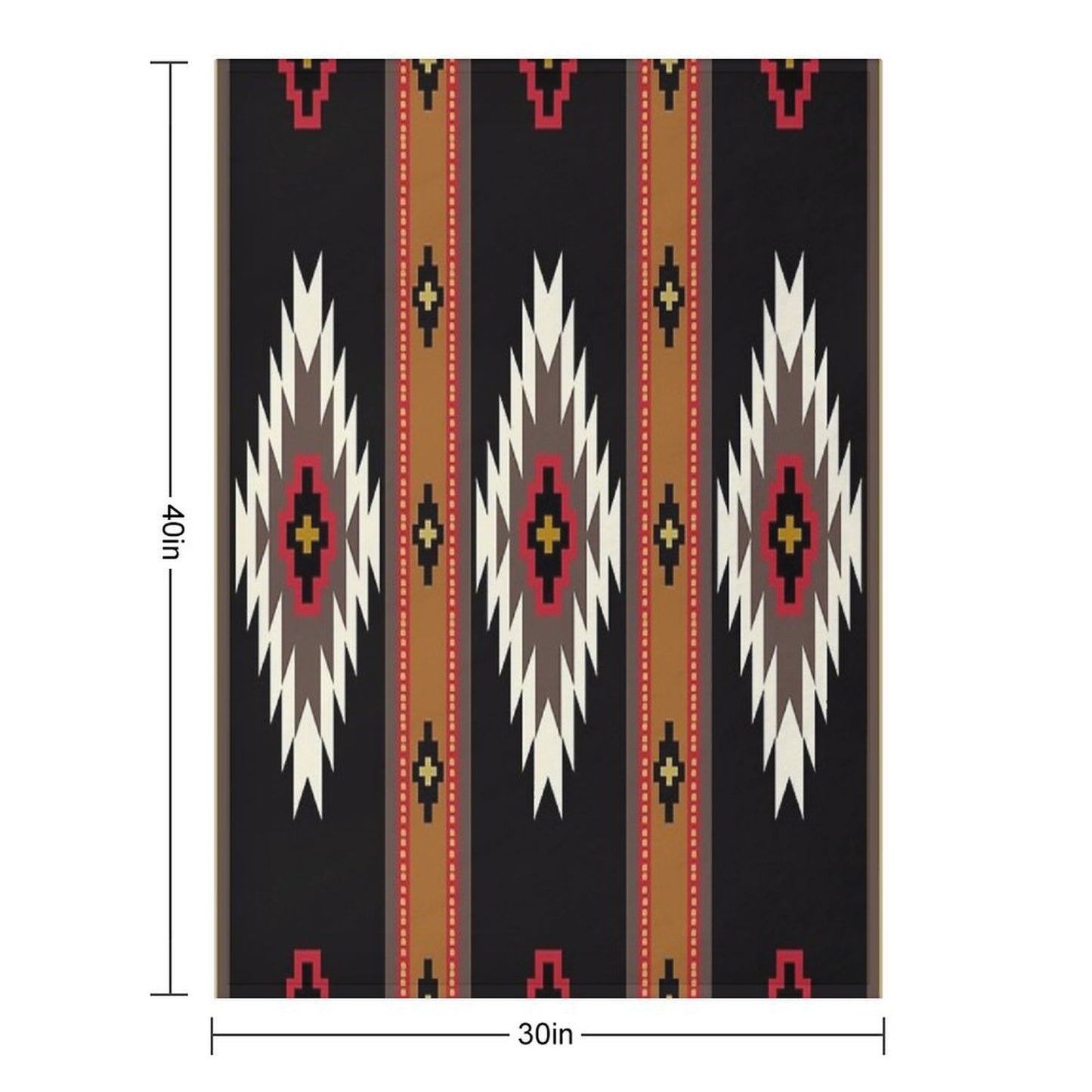 Navajo Blanket Design 7 Throw Blanket