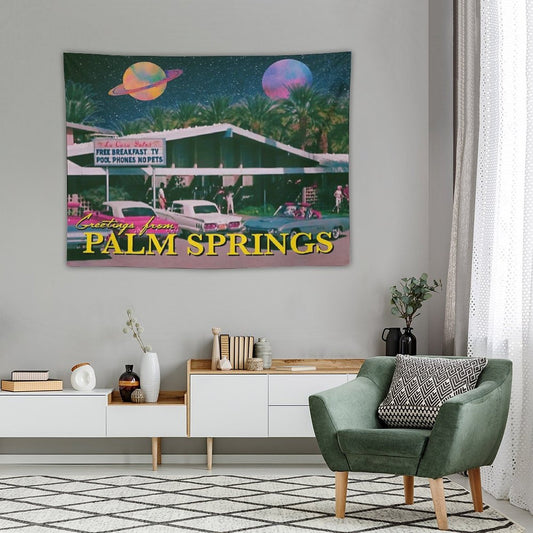 Greetings from Palm Springs Tapestry