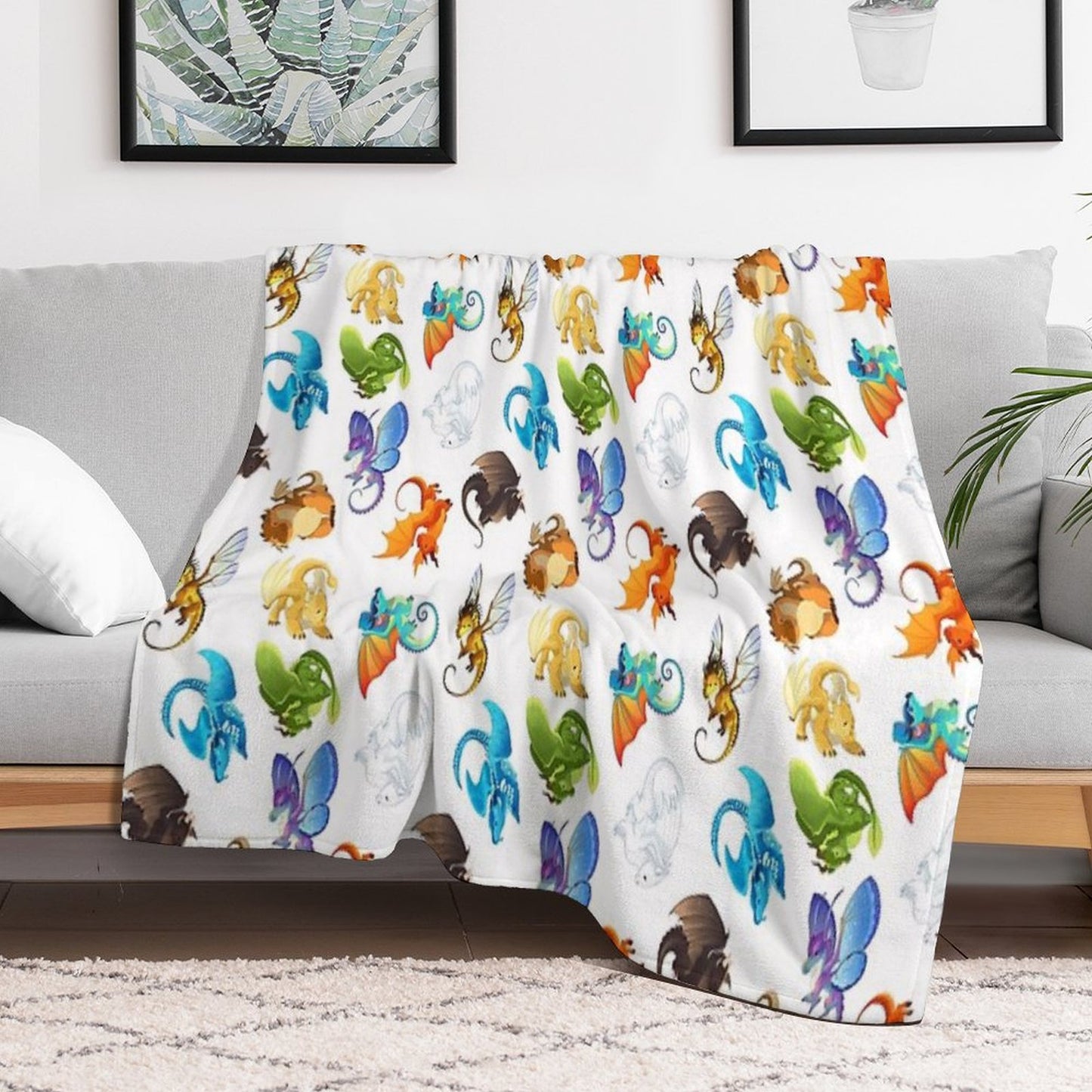 Wings of Fire Pattern Throw Blanket