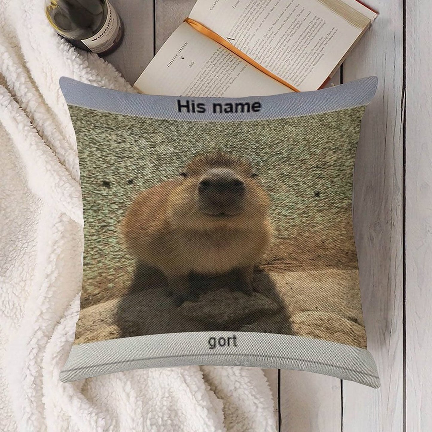 Gort Linen Throw Pillow Cover