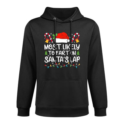 Most Likely To Fart On Santas Lap Family Matching Christmas Unisex Design Hoodie