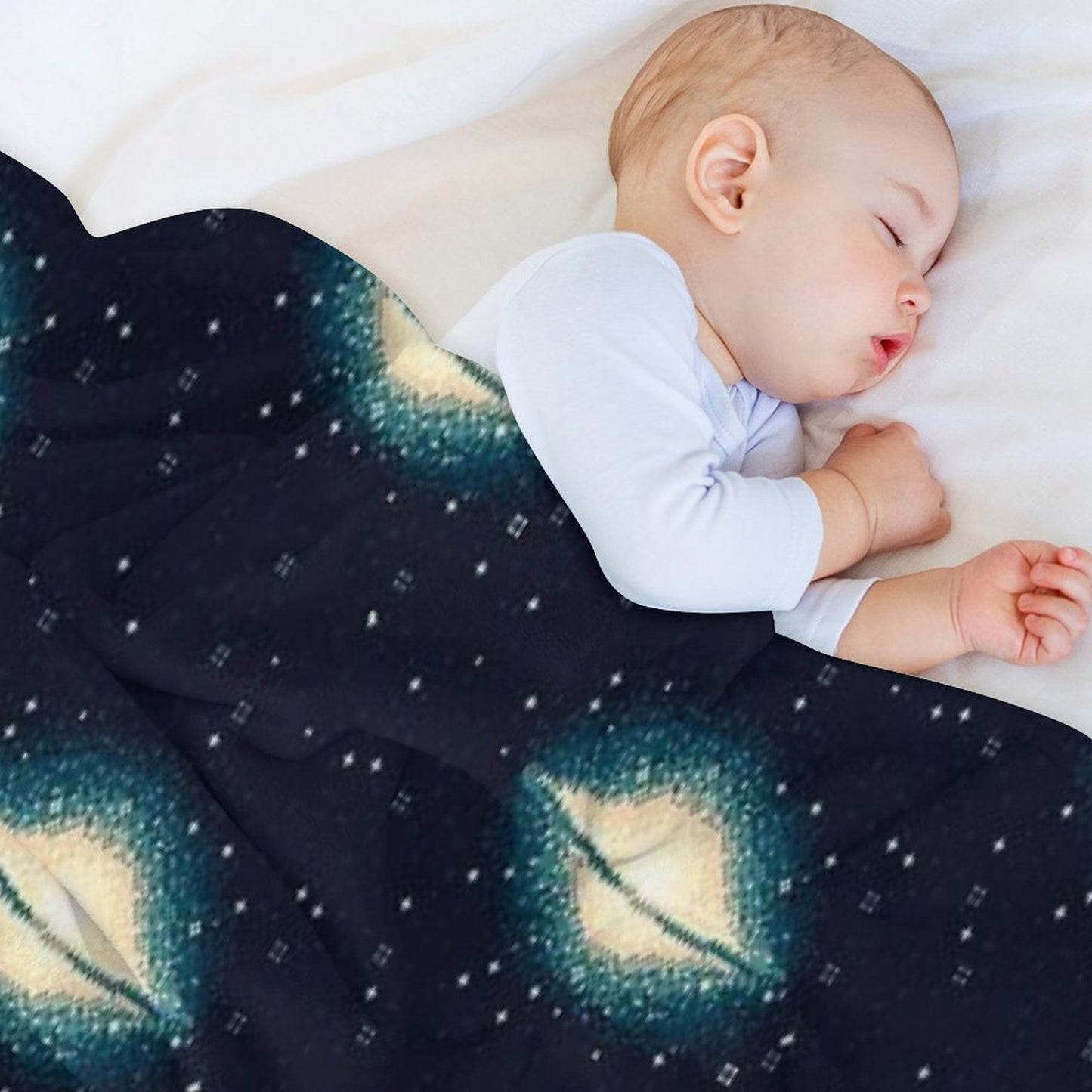 8bit Galaxy M104 Throw Blanket