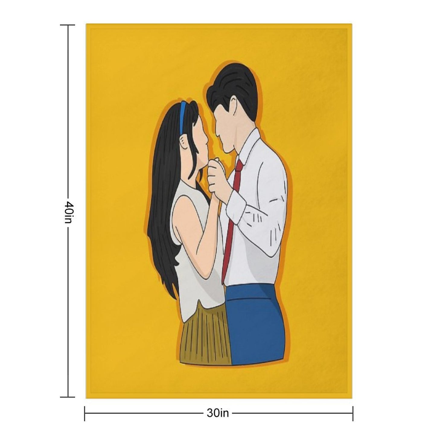 Claire And Oliver Dance - Maybe Happy Ending Throw Blanket