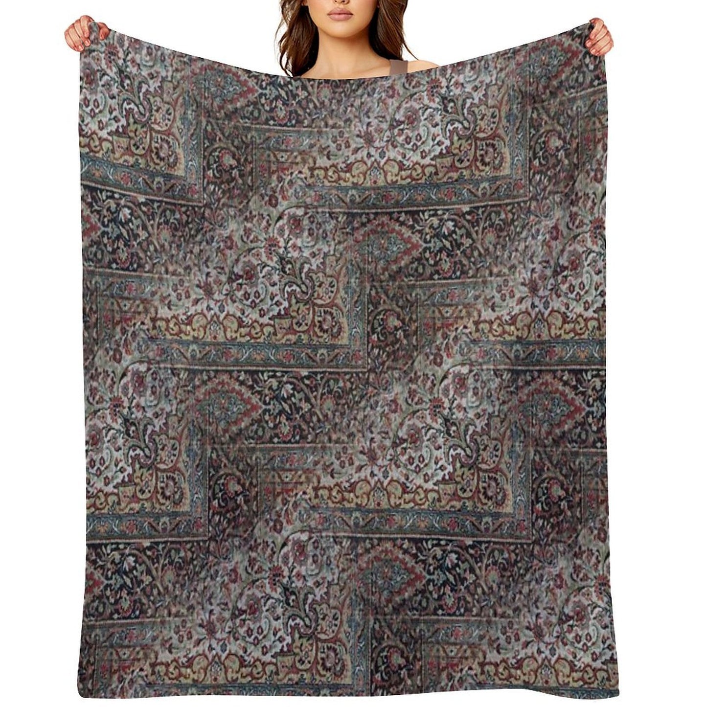 My Grandma's Carpet Throw Blanket