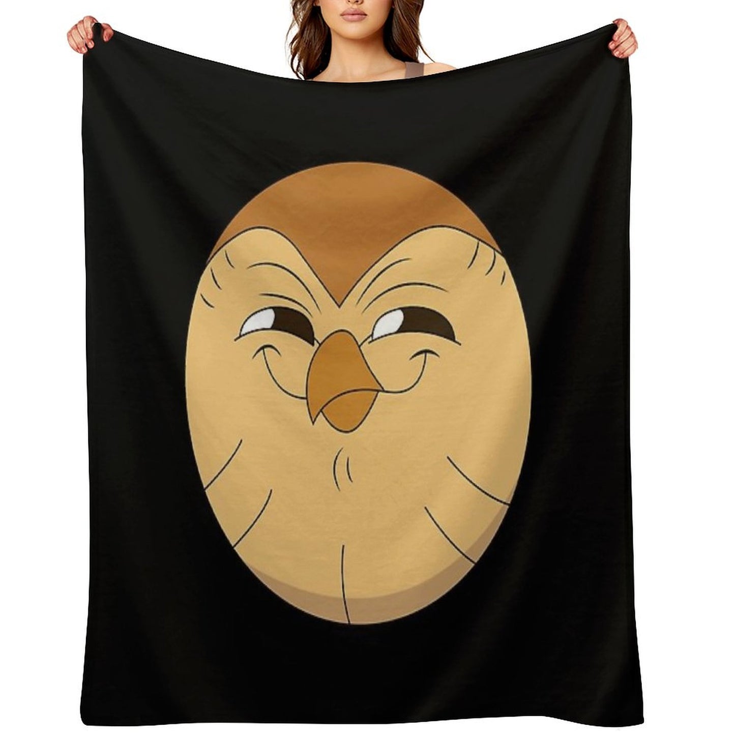 Smiling Hooty The Owl House Throw Blanket