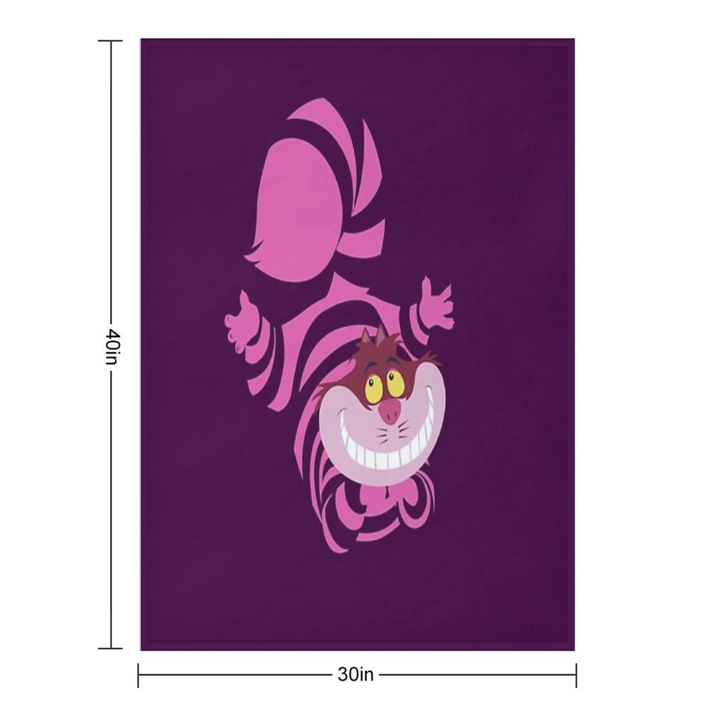 De-Su Art - Cheshire The Cat Throw Blanket