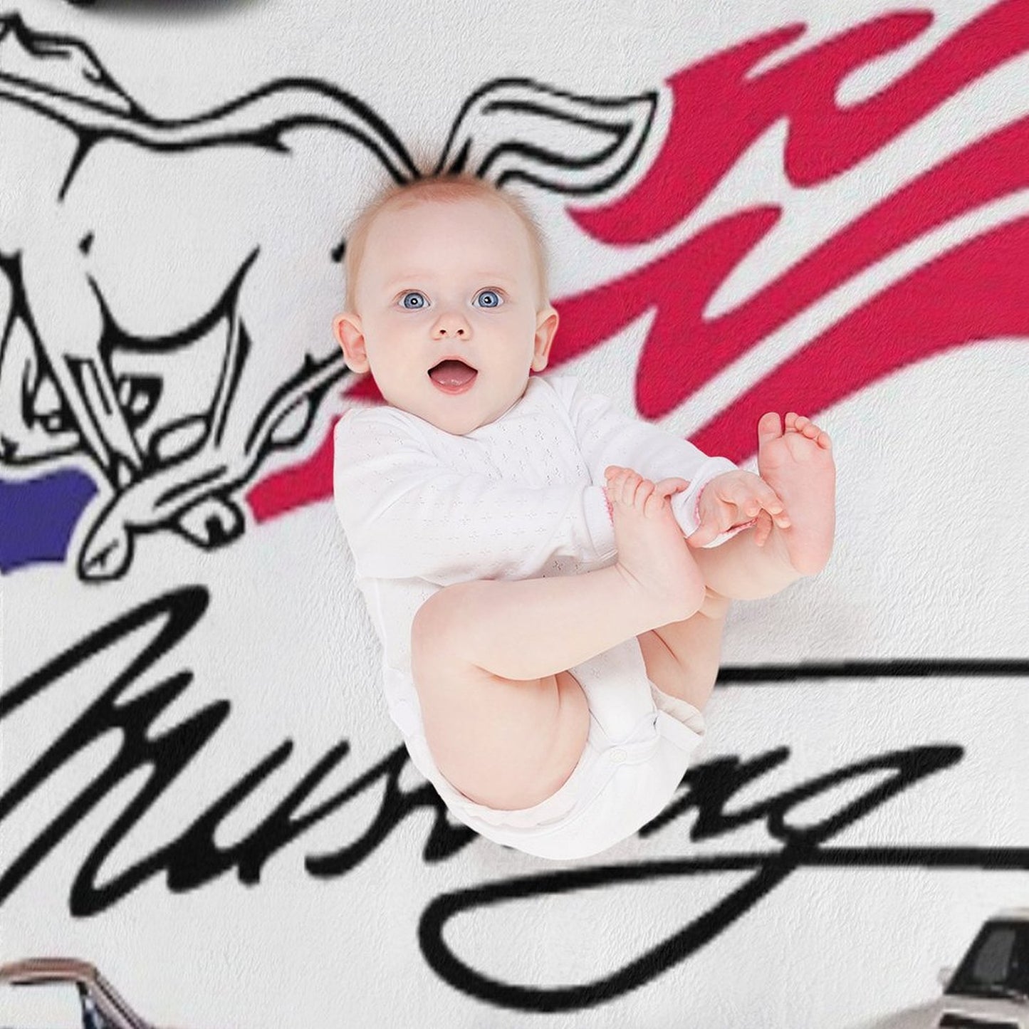 Ford Mustang Compilation Throw Blanket