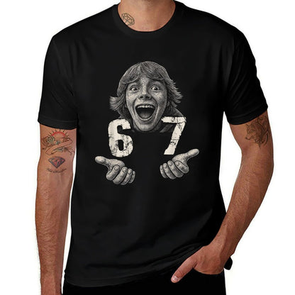 Kid Six Seven Meme  Humor Funny 67  Eco-friendly Material T-Shirt