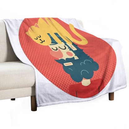 Cats Commands Throw Blanket