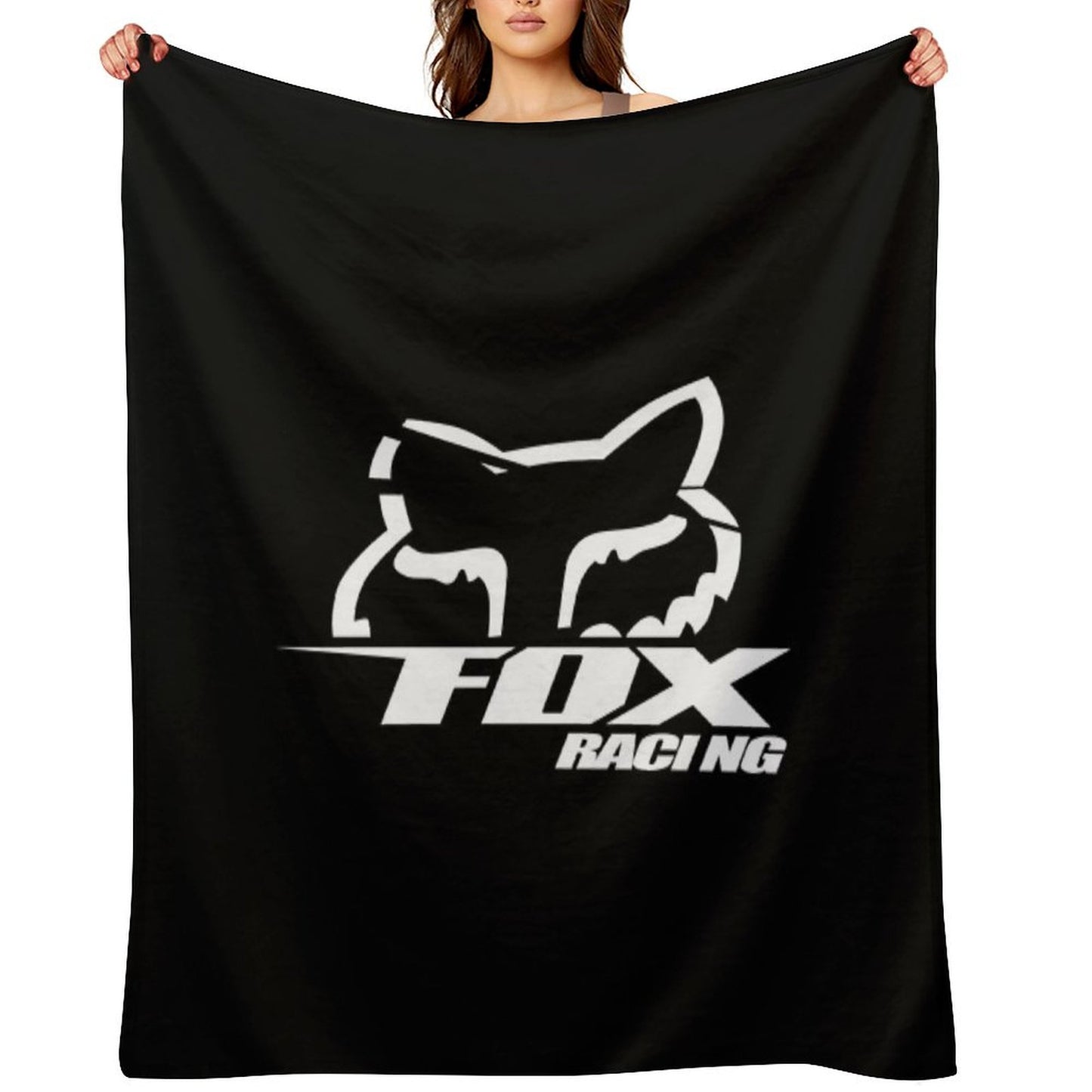Best Logo Fox Racing Throw Blanket