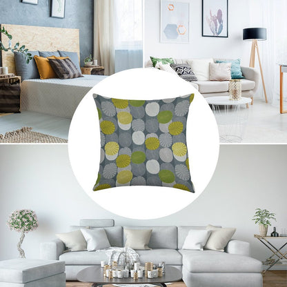 Dickinsonia Lime Linen Throw Pillow Cover