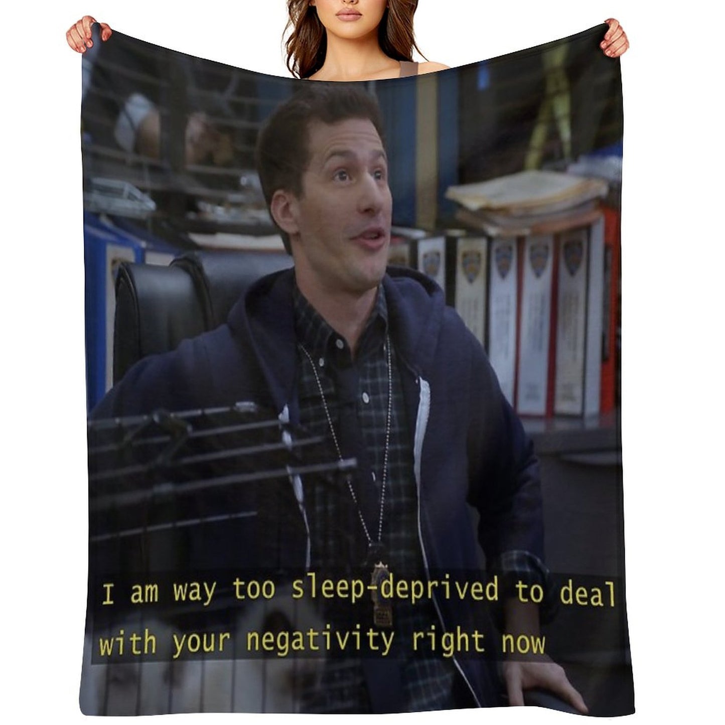 Jake Peralta Is Sleep Deprived Throw Blanket