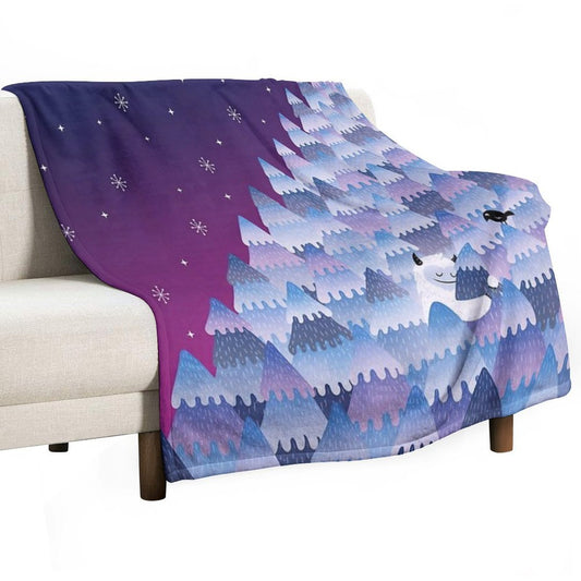Tree Hugger (Night Version) Throw Blanket