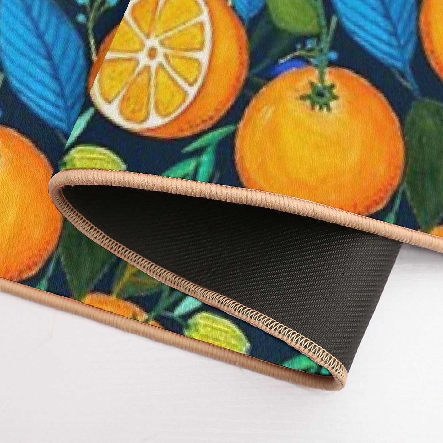 Orange Bloom  Versatile Bath Mat