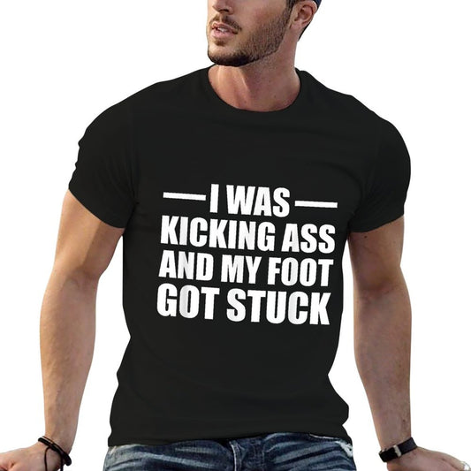 Funny Broken Foot Leg Joke Recovery Surgery Injury Gift T-Shirt