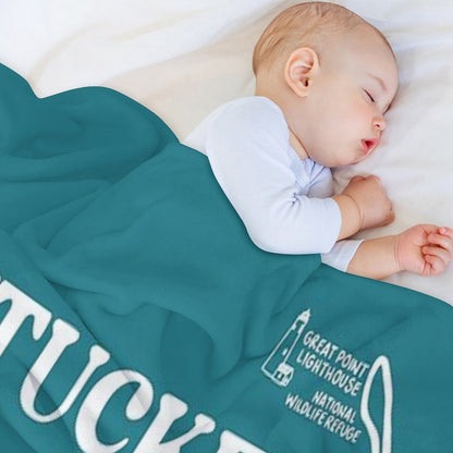 Nantucket Map Throw Blanket