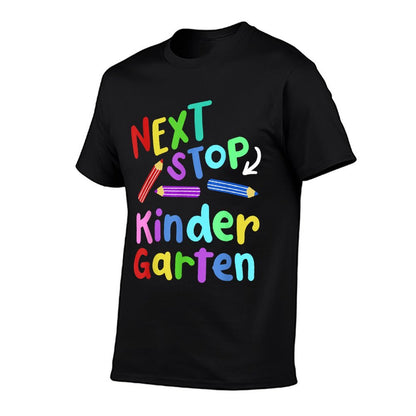 Next Stop Kindergarten Preschool Graduation 2025 Boy Girl T-Shirt
