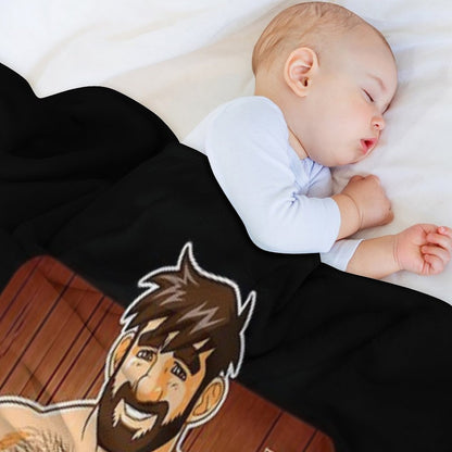 ADAM LIKES SAUNAS Throw Blanket