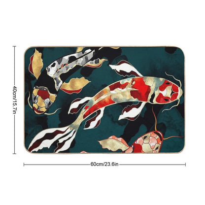 Metallic Koi Bath Mat