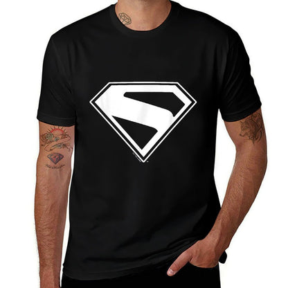 Superman (2025) Superman New Logo  Rolled Sleeves T-Shirt