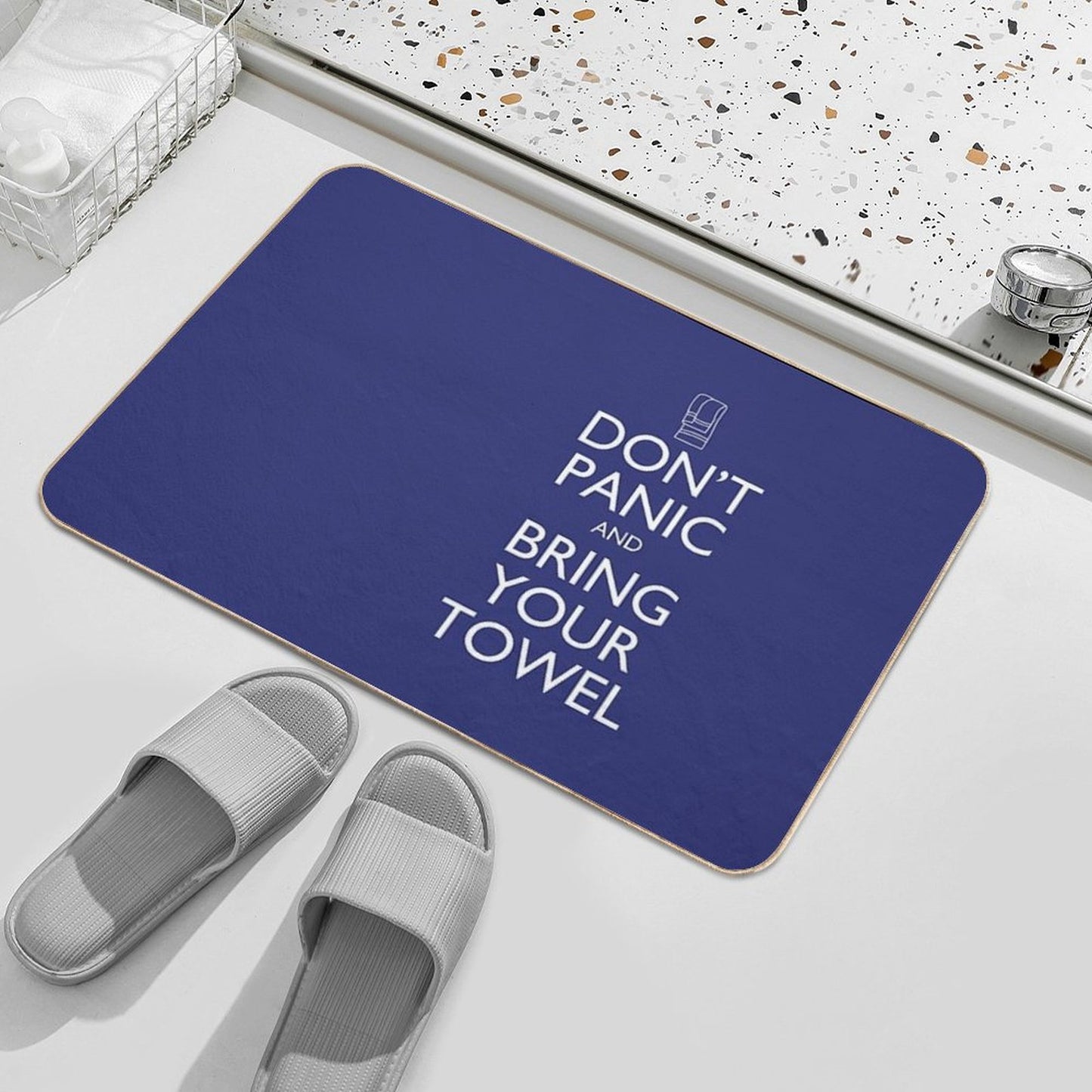 Don't Panic And Bring Your Towel Bath Mat