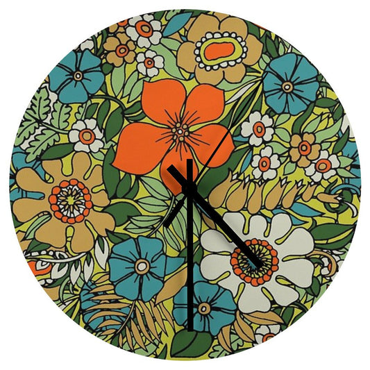 70s Plate Wall Clock