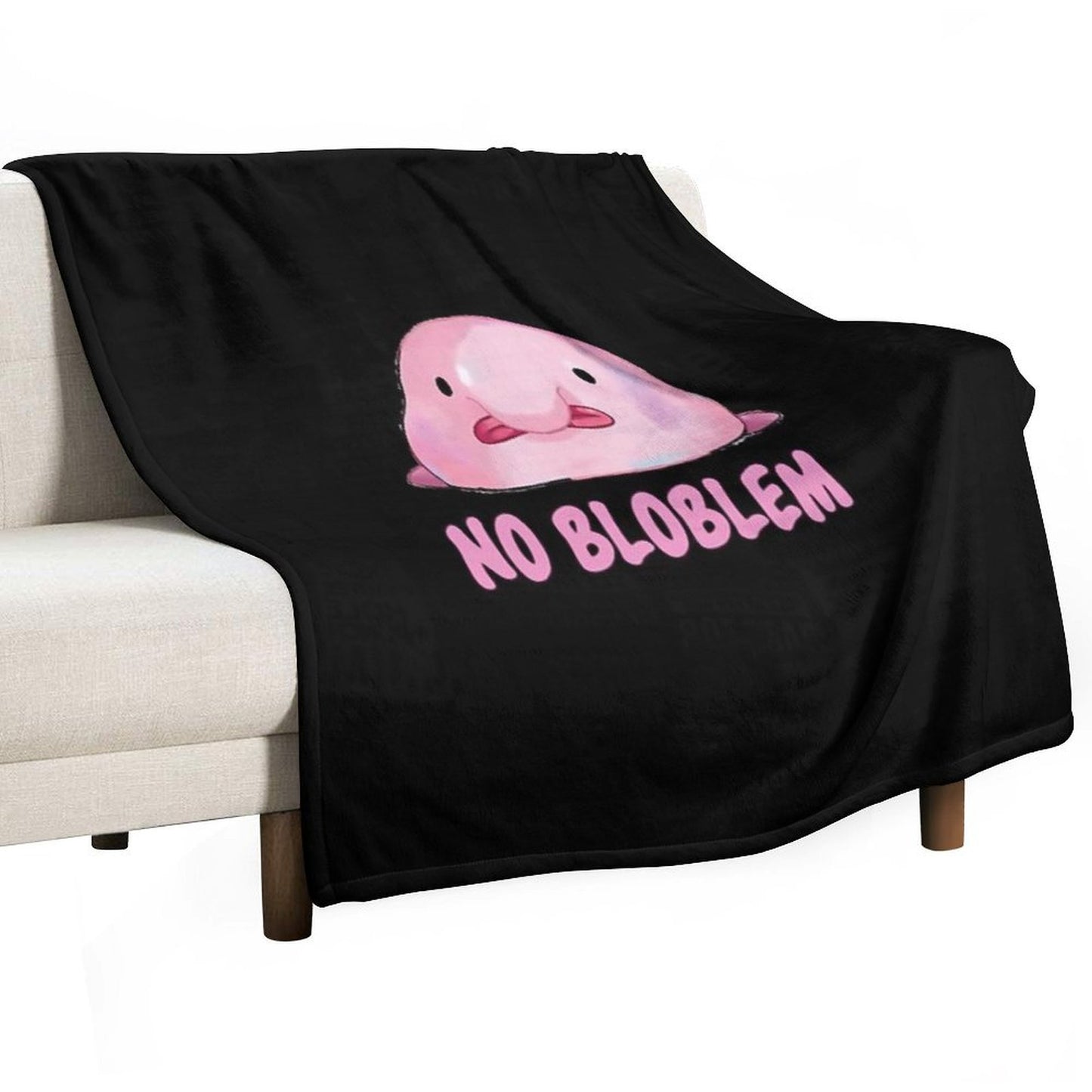 Blobfish Throw Blanket