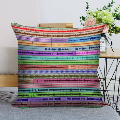Music Tracks - Producer  Engineer Art Linen Throw Pillow Cover