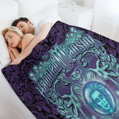 Haunted Mansion Ornate Design Throw Blanket