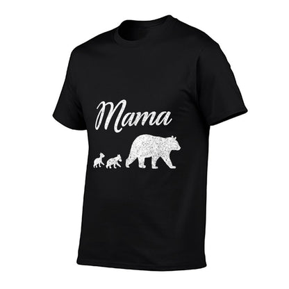 Mama Bear T Shirt With Two Cubs Twin Mom Mother&#39;s Day Gift T-Shirt