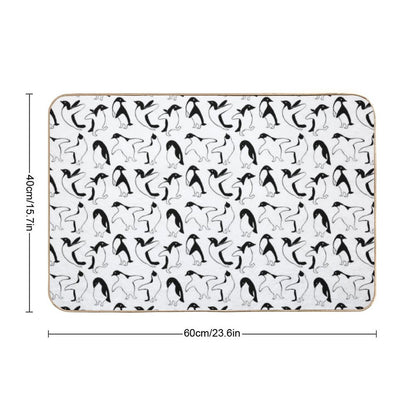 Penguins Penguins Bath Mat