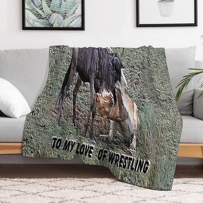 Wrestling For Life Throw Blanket