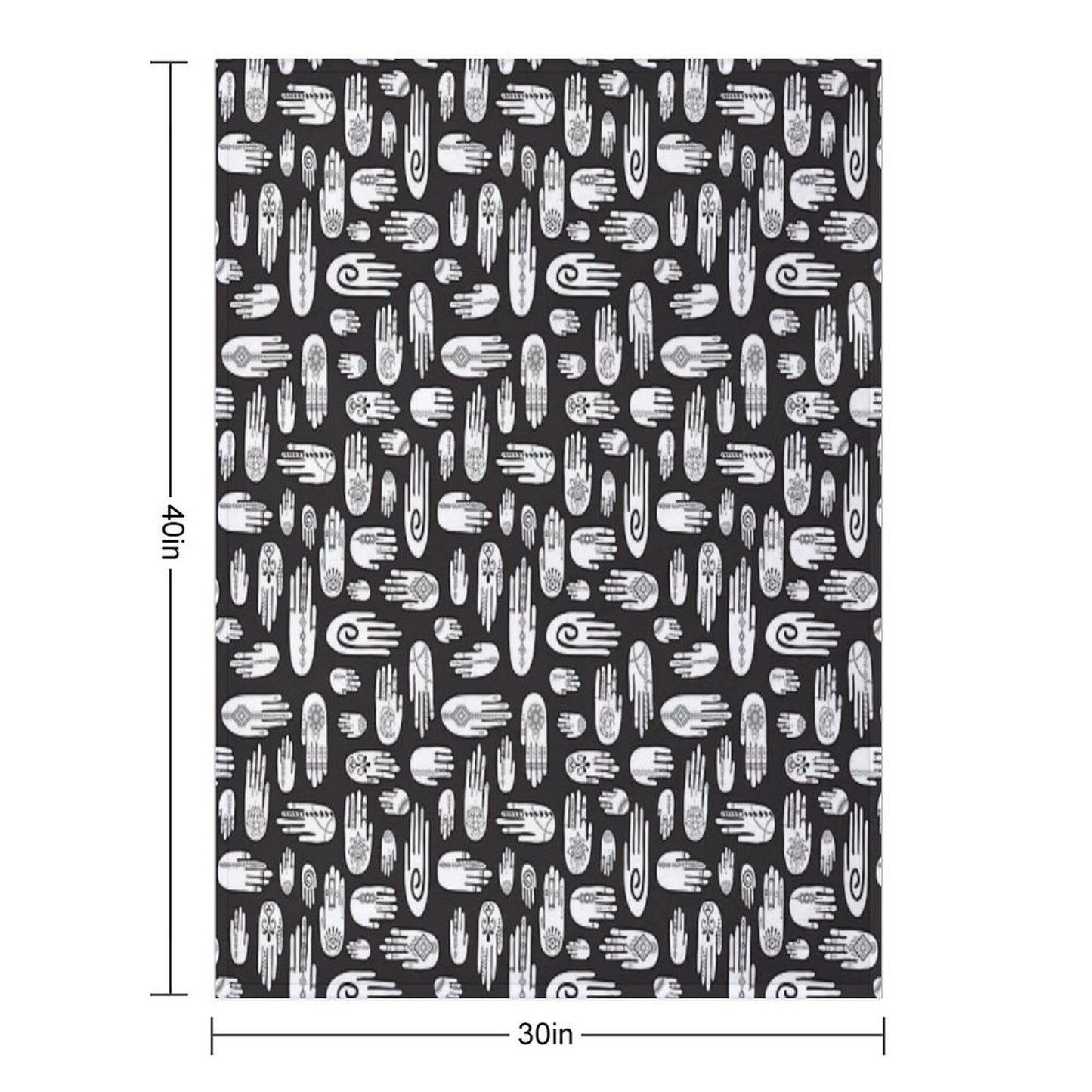 Boho Hands Throw Blanket