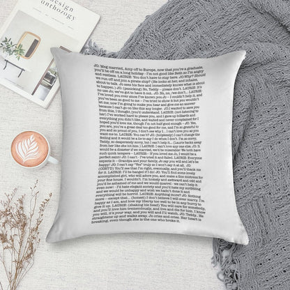 That One Scene In Little Women Soft Home Decor Throw Pillow
